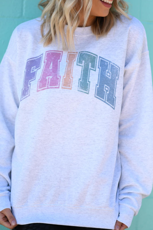 **DEAL OF THE DAY** FAITH Ash Sweatshirt