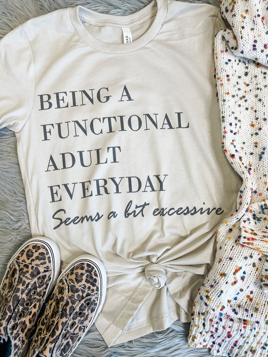 Functional Adult Heather Dust Tee