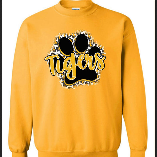 Tigers Paw Gold Sweatshirt