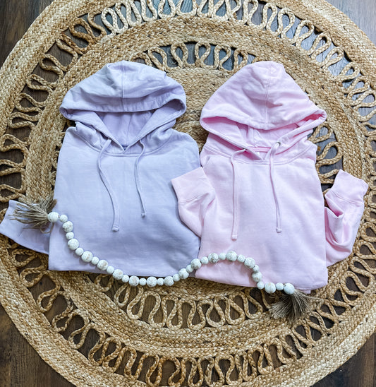 Light Pink/Lavender Fleece Hoodie