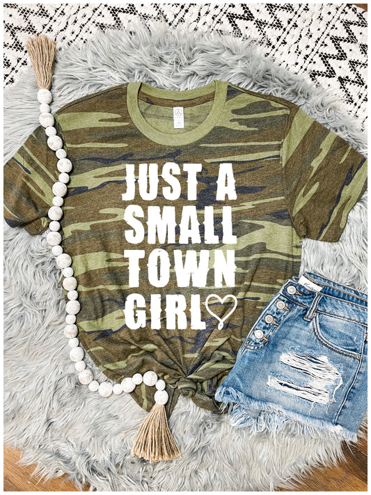Small Town Girl Camo Tee