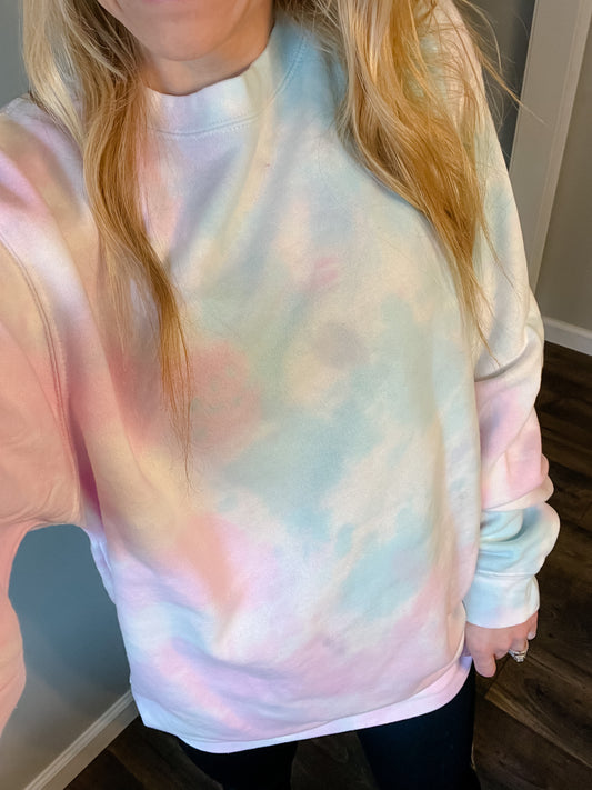 Cotton Candy Tie Dye Sweatshirt