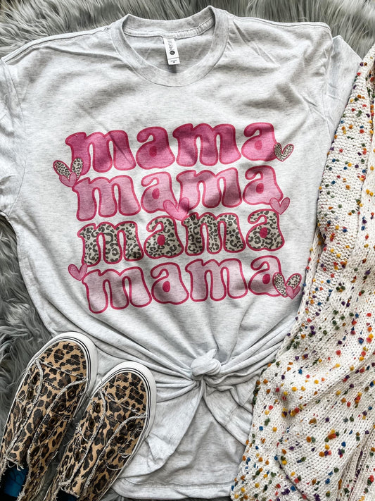 Pink Mama Repeat Ash Tee